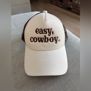 Brown and Cream Trucker Hat